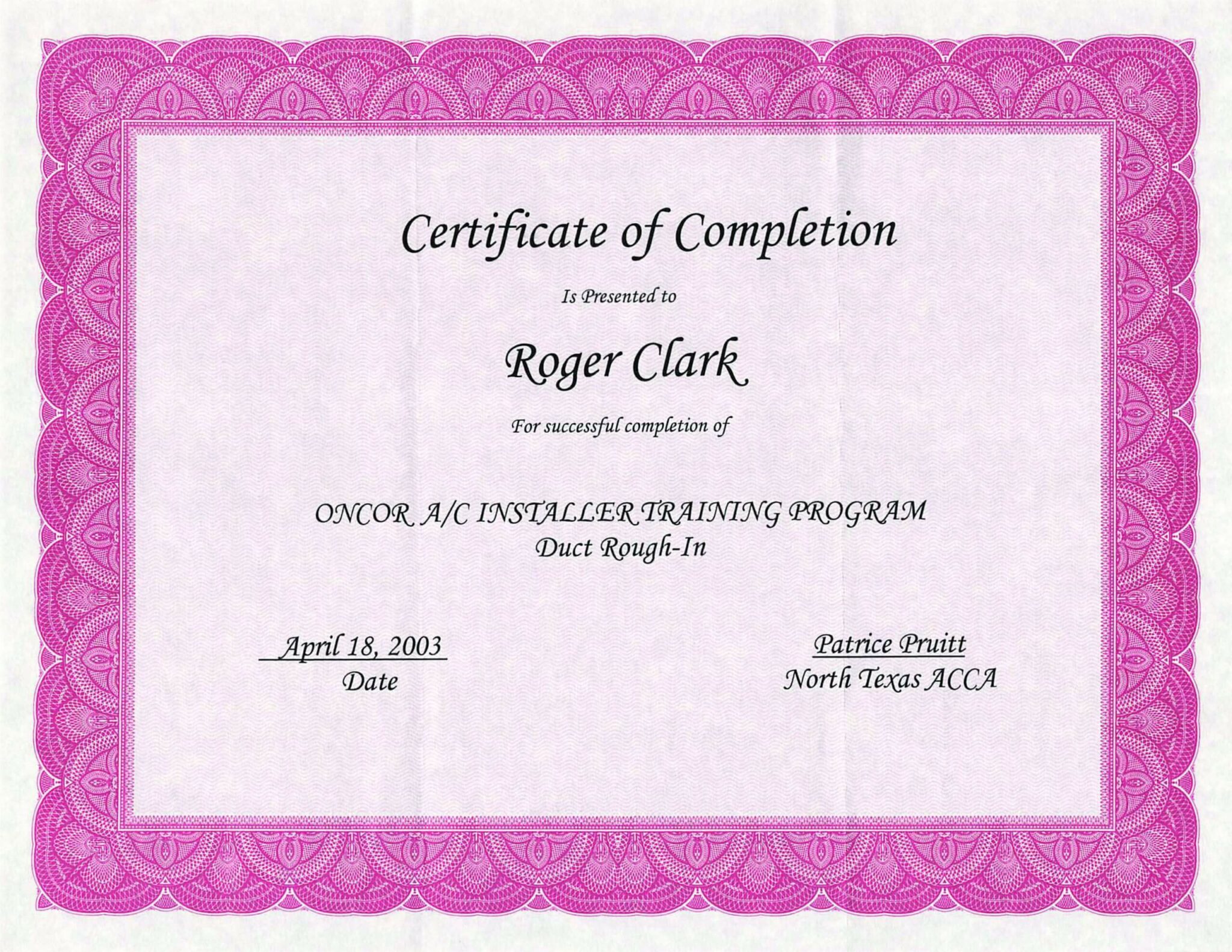 Clark Heating & Air Conditioning Waco, Texas Oncor A/C Installer Training Program Duct Rough-In