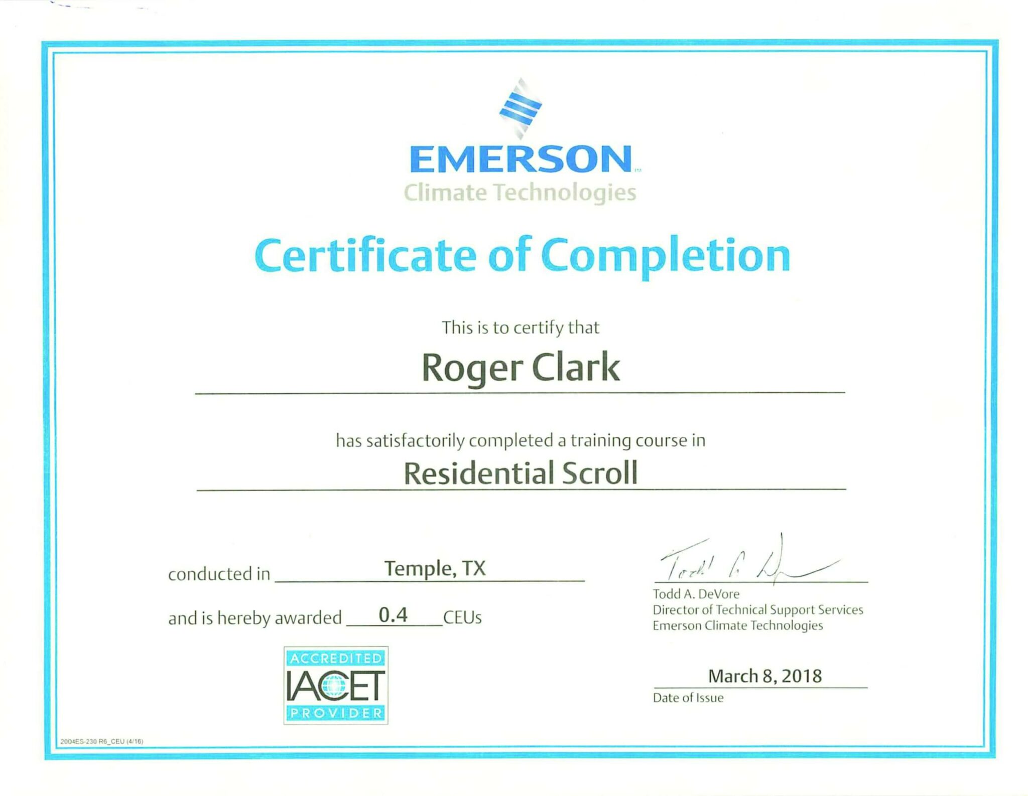 Clark Heating & Air Conditioning Central Texas Emerson Climate Technologies