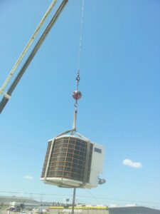 HVAC Exterior Carine Lift - Clark Heating and Air - Waco, Texas