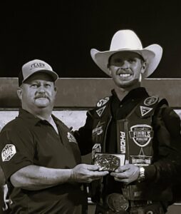 Bullfest Winner and Roger Clark - Clark Heating and Air Conditioning - Axtell, Texas